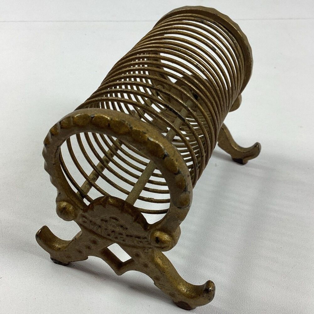 NBY Challenge Letter Holder Metal Spring Spiral Center 3-1/2" Vintage